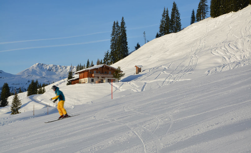 Die Wallegg Lodge in Salzburg direkt an der Piste der Skiregion Saalbach-Hinterglemm