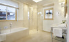 Hochwertigste Materialien im Badezimmer im Luxus-Chalet in Kitzbühel