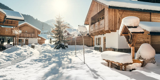 Winterurlaub Deluxe im Chaletdorf Pradel Dolomites