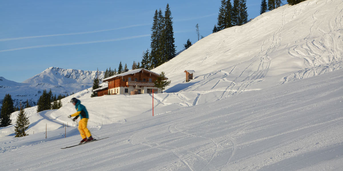 Die Wallegg Lodge in Salzburg direkt an der Piste der Skiregion Saalbach-Hinterglemm